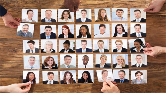 photos of people on a table