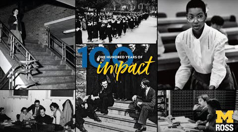 "100 years of impact" black and white photos